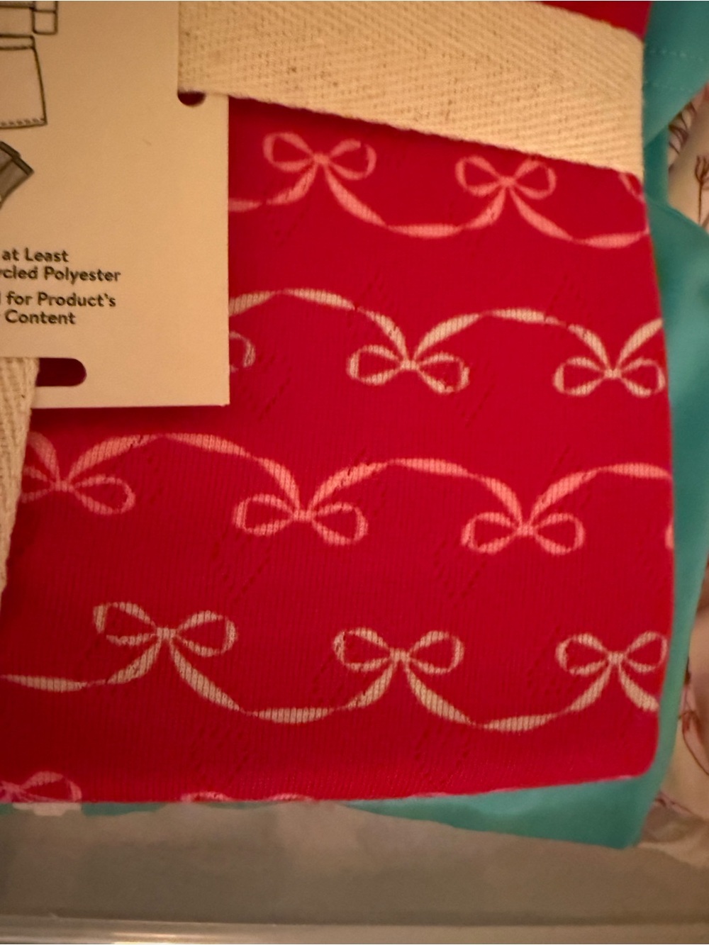 No Boundaries Pink Bow-Print Pajama & Sock Set - Picture 5 of 5